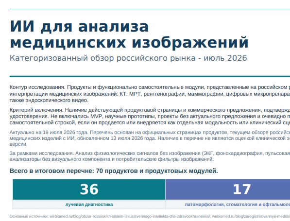 ИИ для анализа медицинских изображений